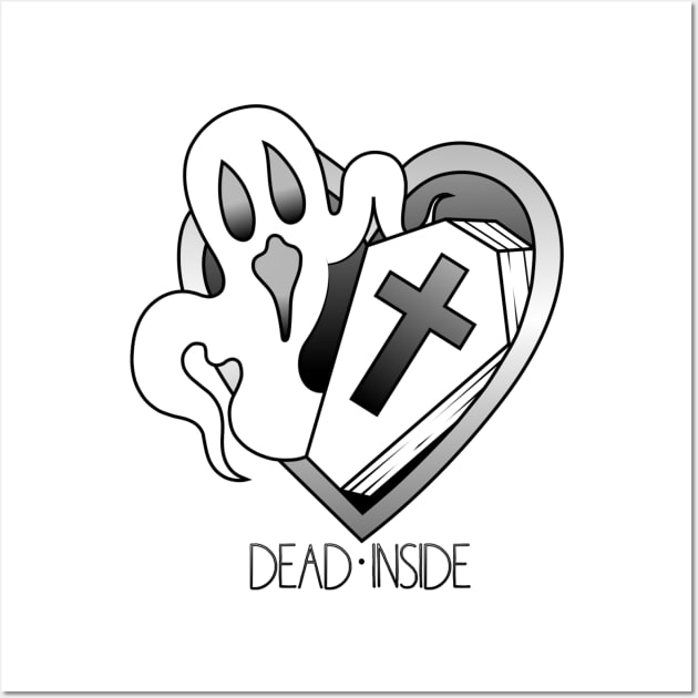 DEAD INSIDE Wall Art by art_of_josh